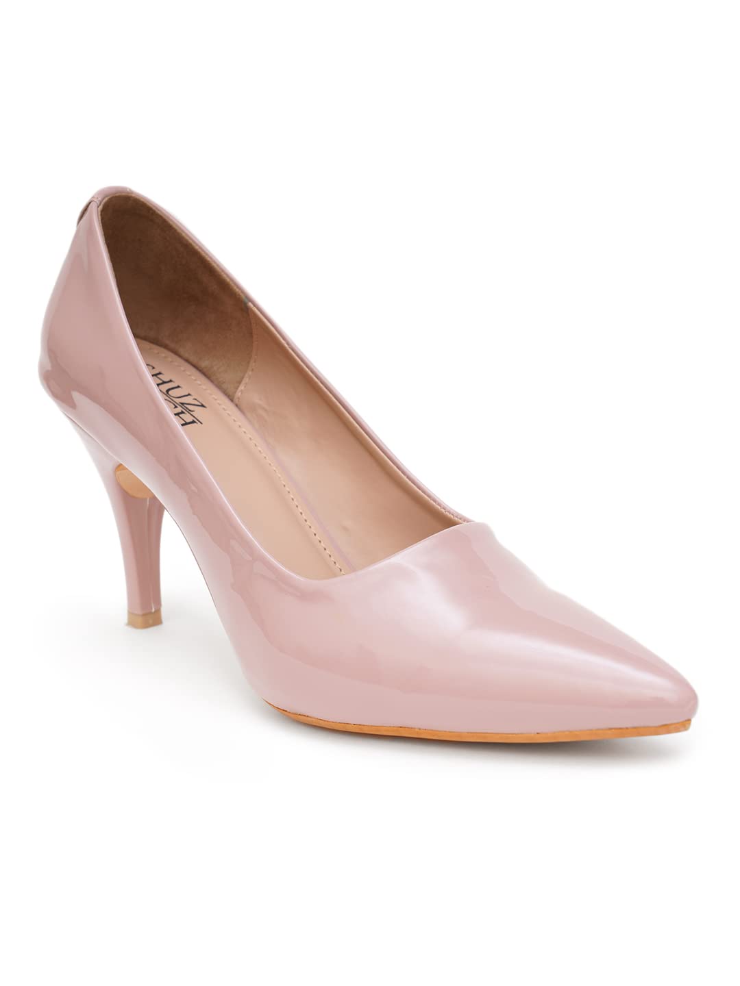 Shuz Touch Women Solid Casual Stylish All Season Heeled Belly Pump - Nude (B0BMQ9XFR9) Amazon Price History, Amazon Price Tracker