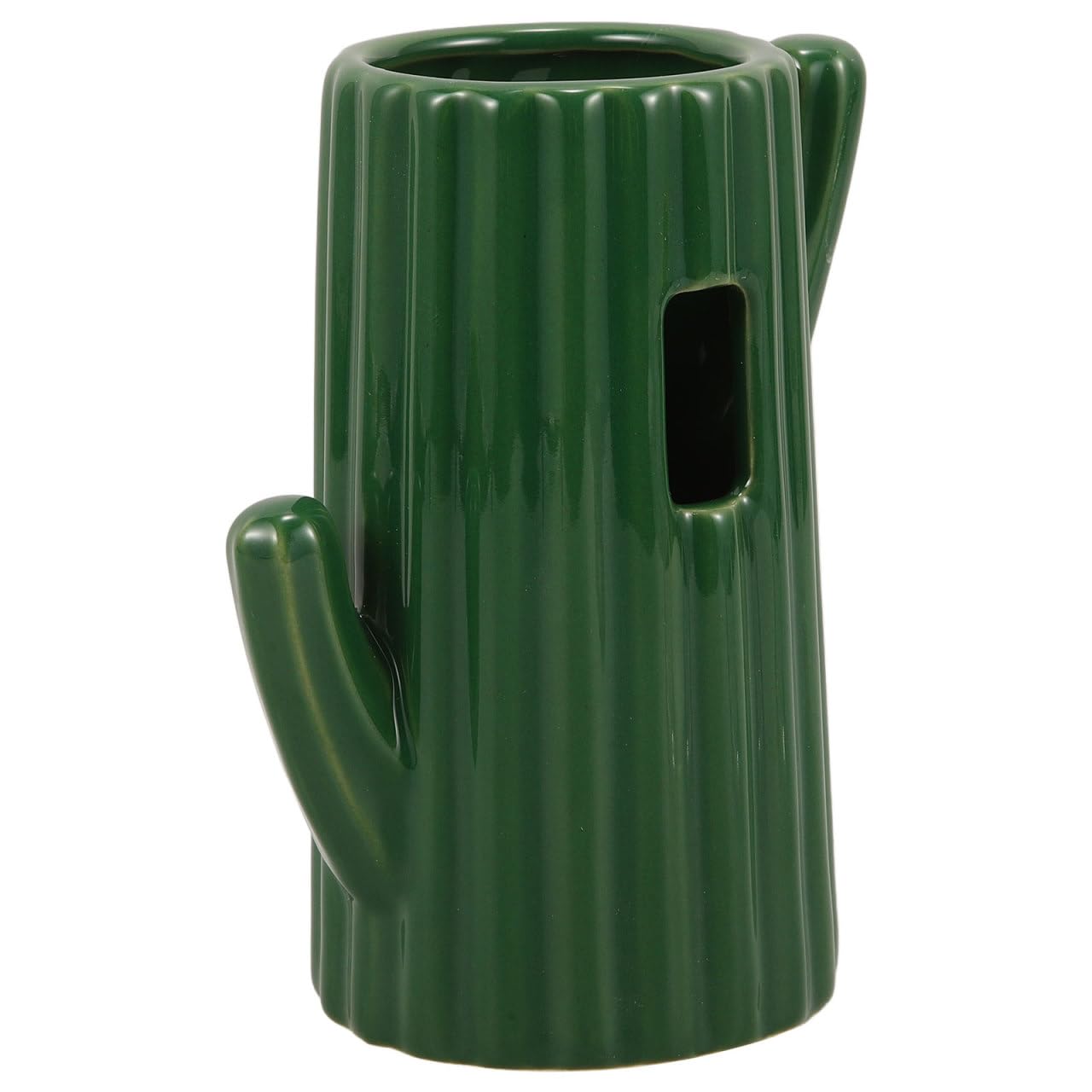 BESPORTBLE Cactus Shaped Ceramic Hamster Water Bottle Stand Vertical Feeder for Pet Cage Ideal Water Dispenser for Hamsters Gerbils and Animals Color - Image 4