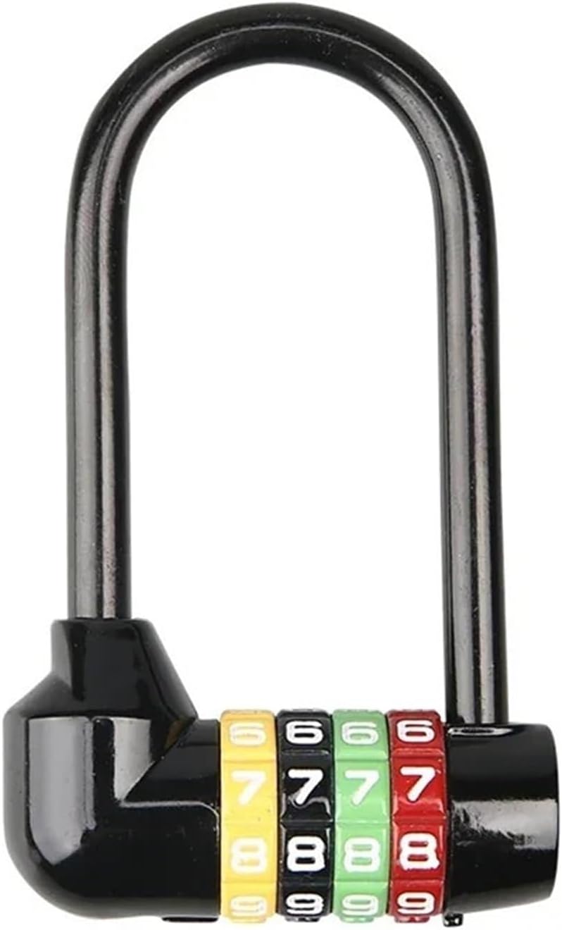 Combination Padlock Code Password Lock for Cabinet Door Motorcycle Cupboard MMS481 I 1Pcs(70mm Black SOpen)