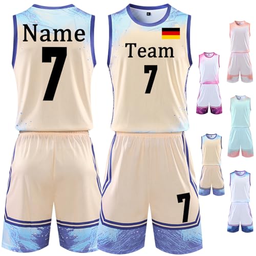 BROKANER Benutzerdefinierte Basketball Trikot & Shorts Trikotsatz für...