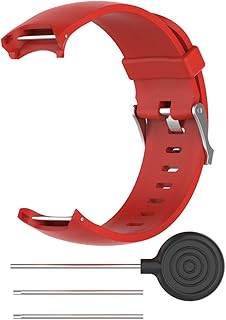 HUABAO Watch Strap Compatible with Garmin Approach S3,Adjustable Silicone Sports Strap Replacement Band for Garmin Approach S3 Smart Watch (Red)