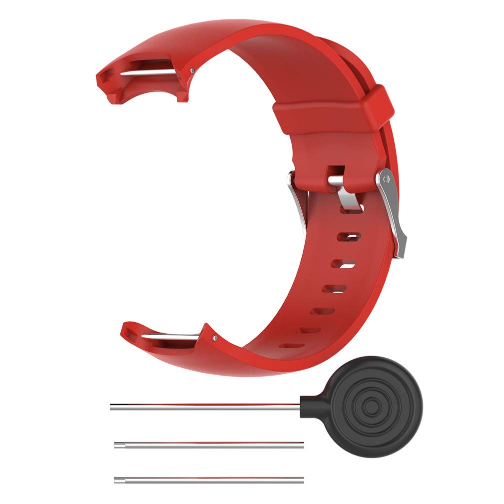 HUABAO Watch Strap Compatible with Garmin Approach S3,Adjustable Silicone Sports Strap Replacement Band for Garmin Approach S3 Smart Watch (Red)-image-20