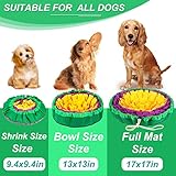 Vivifying Schnüffelmatte für Hunde, langlebige Schnüffelmatte, waschbar, interaktives Spielspielzeug für große Hunde und Welpen (Gelb / Lila)