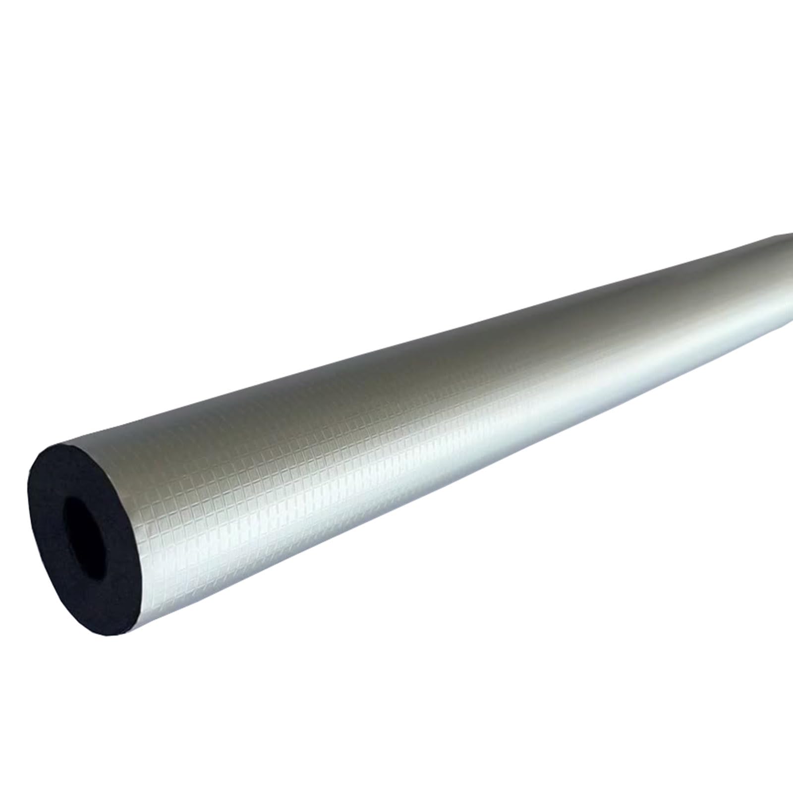 78in Thermal Insulation Foam Pipe,Flame-Retardant Heat-Resistant Insulated Conduit,Wall Thickness 40/50mm,Frost-Resistant Waterproof Aluminium Foil Tube