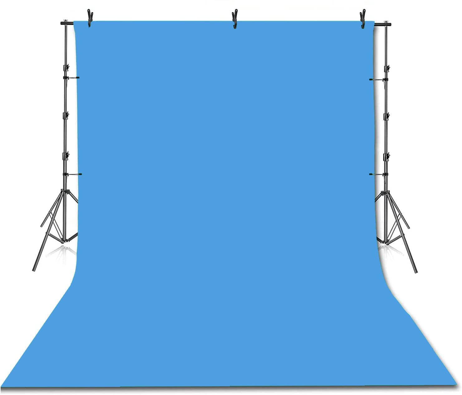 GIFTMAX Sky Blue Screen Background without Stand Backdrop Support Kit