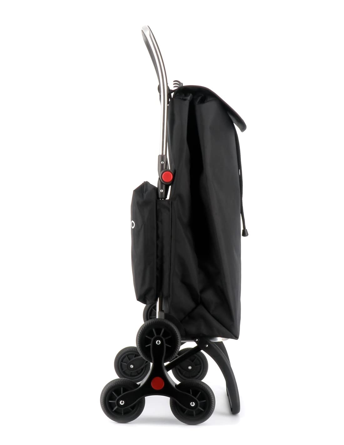 Klappbarer Einkaufstrolley Rolser I-Max Thermo Zen 6 Räder Treppensteiger - Schwarz