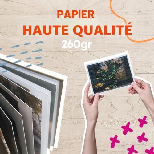 Développement photo personnalisable | Impression de photos au format 10x15 cm | Lot de 45 photos | Finition au choix mate ou brillante, avec ou sans bord blanc – vue 4