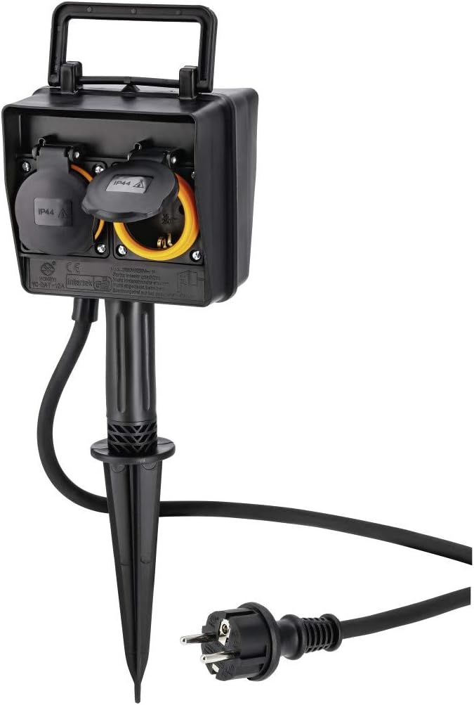 Hama Garden Socket 2Way with Timer (Weatherproof Outdoor Socket with