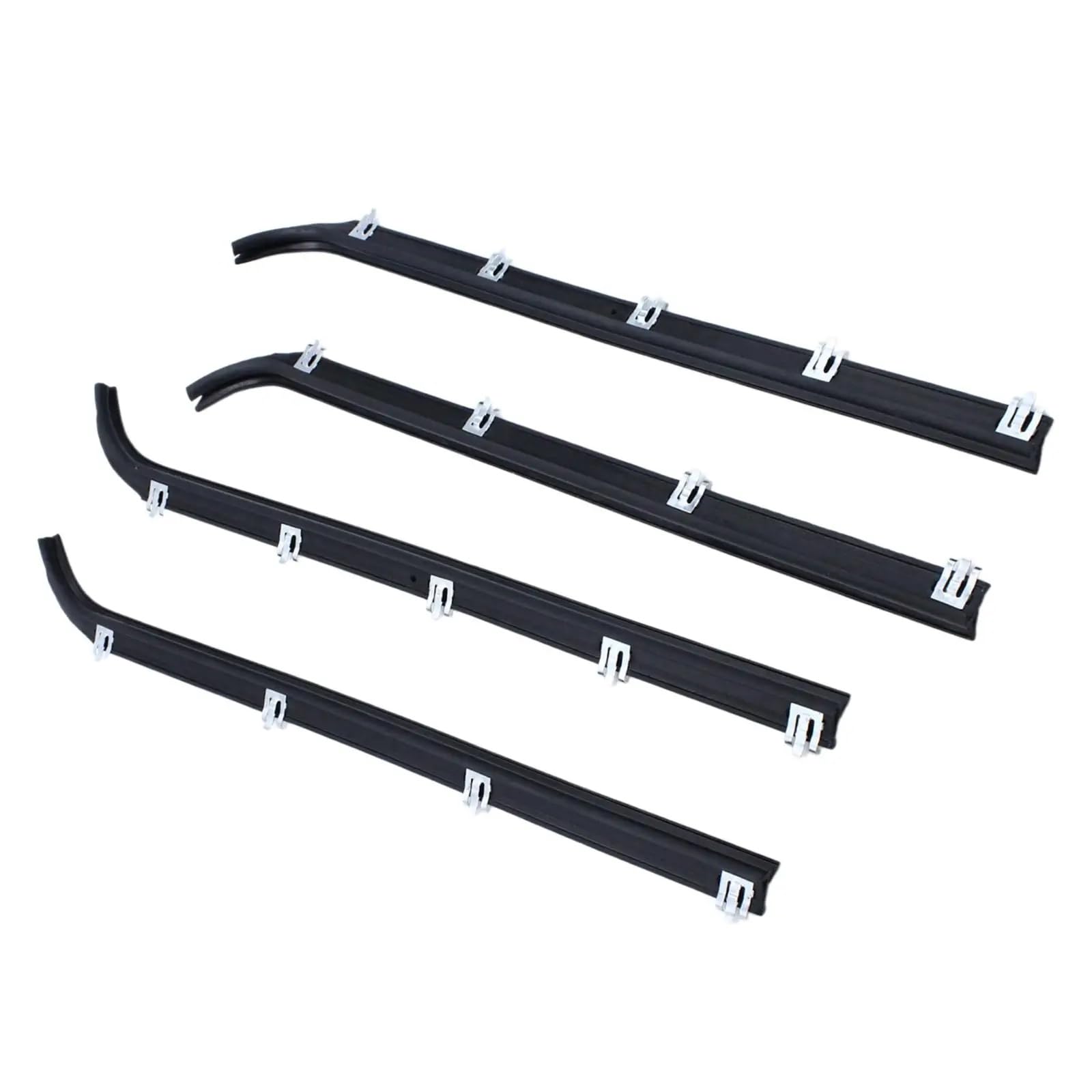 Glilar One Color Automotive Window Seals Compatible With For Bronco 1987-1996 F250 1997 F350 Truck 1987-1997 Car Window Sweep Felts Seals Weatherstrip
