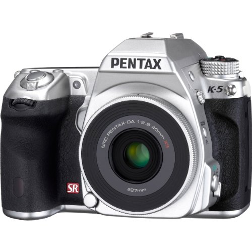New Pentax K-5 DSLR Camera Silver Edition with Da40mmf2.8 Xs Silver Lens