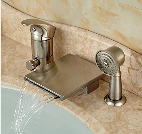 Cascade baignoire robinet mitigeur 3 pcs et douchette design