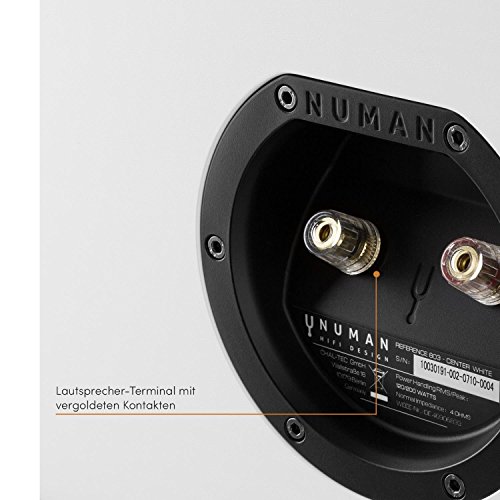 NUMAN Referentie 803 - middenluidspreker, middenkast, tweewegluidspreker, D'Appolito-opstelling, chassis van gegoten aluminium, ferrietmagneet, vergulde contacten, wit - Afbeelding 7