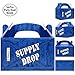 AnapoliZ Supply Drop Favor Box | 24 Count Party Treat Boxes | Battle Gamers Goodie Loot Drop Box | Blue Crate Party Supplies Gamer Decorations