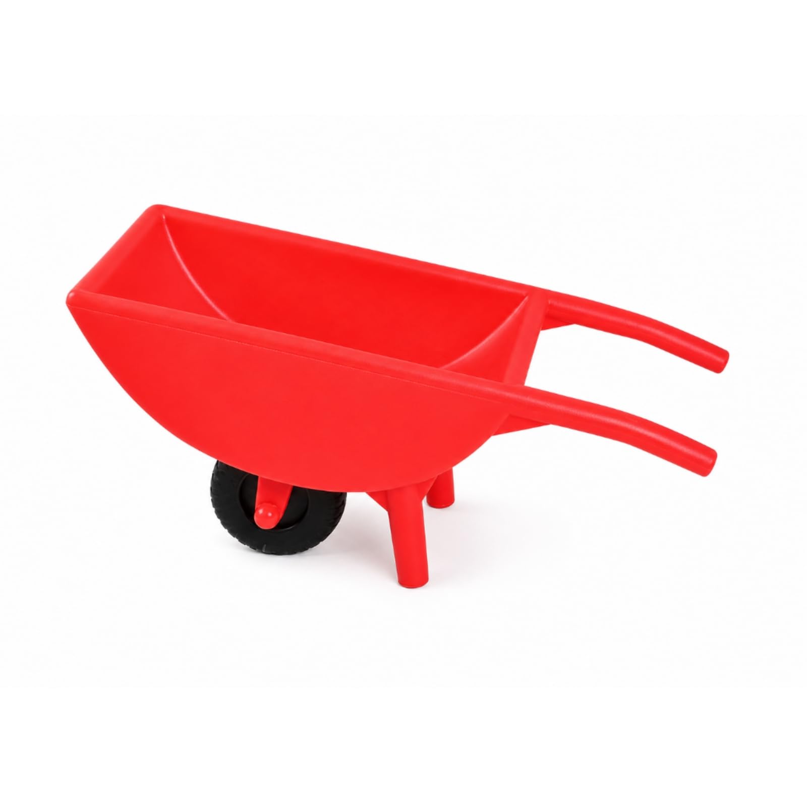 predolo Carriola Giocattolo da Giardino Carriola di Plastica Resistente Carretto a Spinta per Bambini, Spiaggia, Rosso