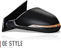 Vista 21 de DNA Motoring OEM-MR-HY1320239 Heated Powered Left Driver Side Door View Mirror W/Blind Spot Detection & Turn Signal Compatible with 2018-2019 Sonata