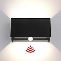 FUPE 25W LED Applique da Parete Esterno/Interno con Sensore di Movimento e Crepuscolare