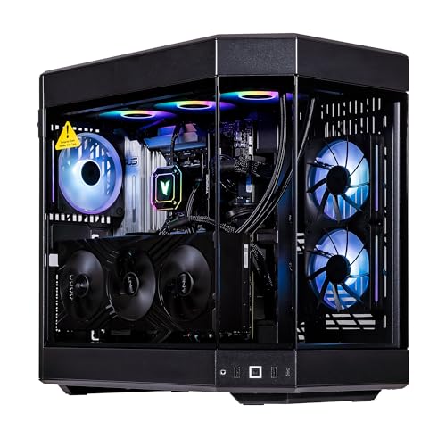 Velztorm Black Praetix 3D Gaming Desktop PC (AMD Ryzen 7 9800X3D, GeForce RTX 5080, 32GB DDR5, 2TB PCIe SSD, RGB Fans, 360mm AIO, 1000W PSU, WiFi 7, Bluetooth 5.4, RJ-45, HDMI, Win 11 Pro)