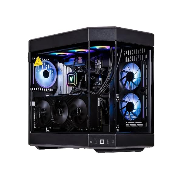 Velztorm Black Praetix 3D Gaming Desktop PC (AMD Ryzen 7 9800X3D, GeForce RTX 5080, 32GB DDR5, 2TB PCIe SSD, RGB Fans, 360mm AIO, 1000W PSU, WiFi 7, Bluetooth 5.4, RJ-45, HDMI, Win 11 Pro)