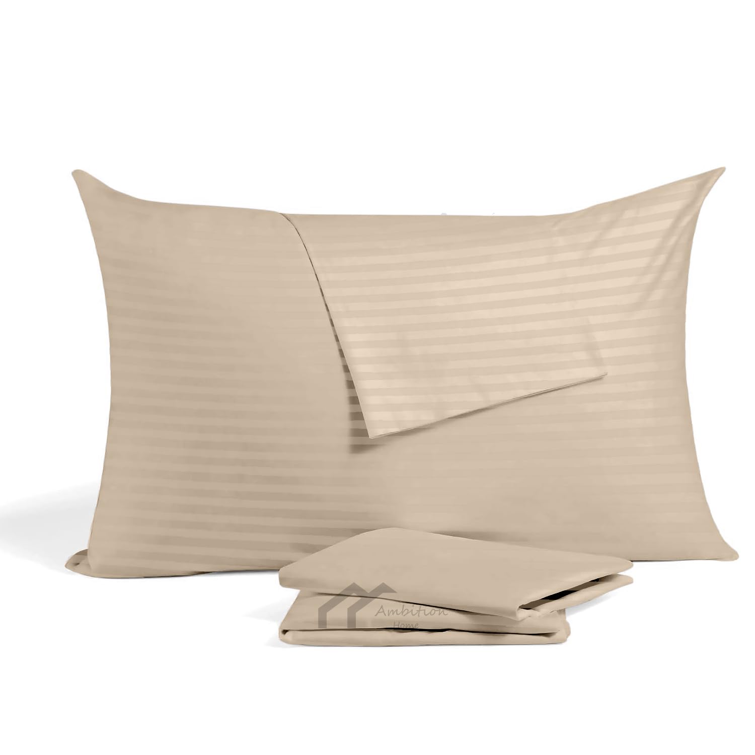 100% Egyptian Cotton Toddler Travel Pillowcase, 500 Thread Count Pack of 2, Zippered Pillows case Super Soft and Breathable Pillow Protector 14x20