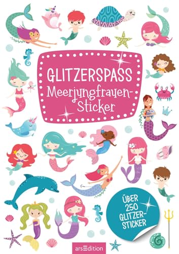 Glitzerspaß Meerjungfrauen-Sticker: Über 250 Glitzersticker