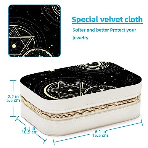 Boîte à bijoux portable Constellation pour voyage et rangement bagues