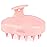FREATECH Scalp Massager Hair Growth, Scalp Scrubber Shampoo Brush with Soft Silicone Bristles for Dandruff Removal and Hair Care, Wet & Dry Hair Massager Scalp Exfoliator, Chalk Pink