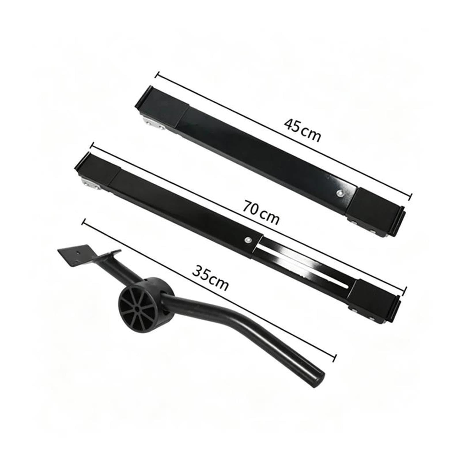 Base De Rodillo Ajustable for Lavadora Con Ruedas De Freno, Soporte for Rodillos for Electrodomésticos, Base Elevada for Refrigerador Móvil, Ruedas De Soporte Móvil(White kit-1set)