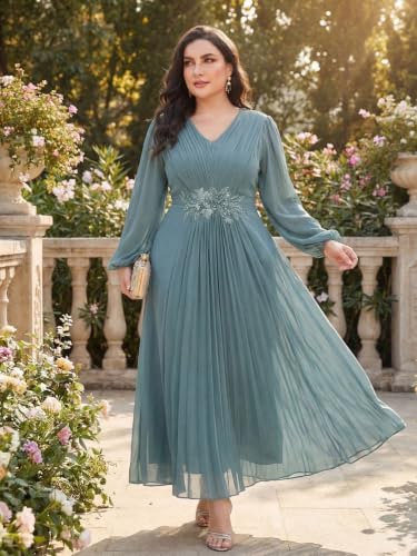 Image of TOLEEN Women's Plus Size Sequin Dress Luxurious Style Formal Cocktail Evening Party Maxi Dresses