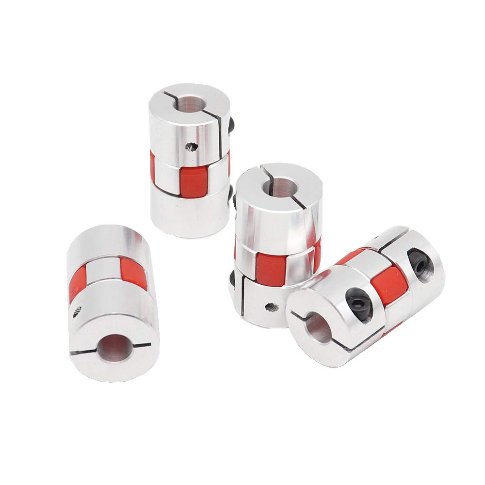 Kuppler 4pcs 8x10 D20L34 Kuppler Aluminiumwellen Pflaumenkupplung for Motorverbinder Flexible Welle for CNC YIJIAN