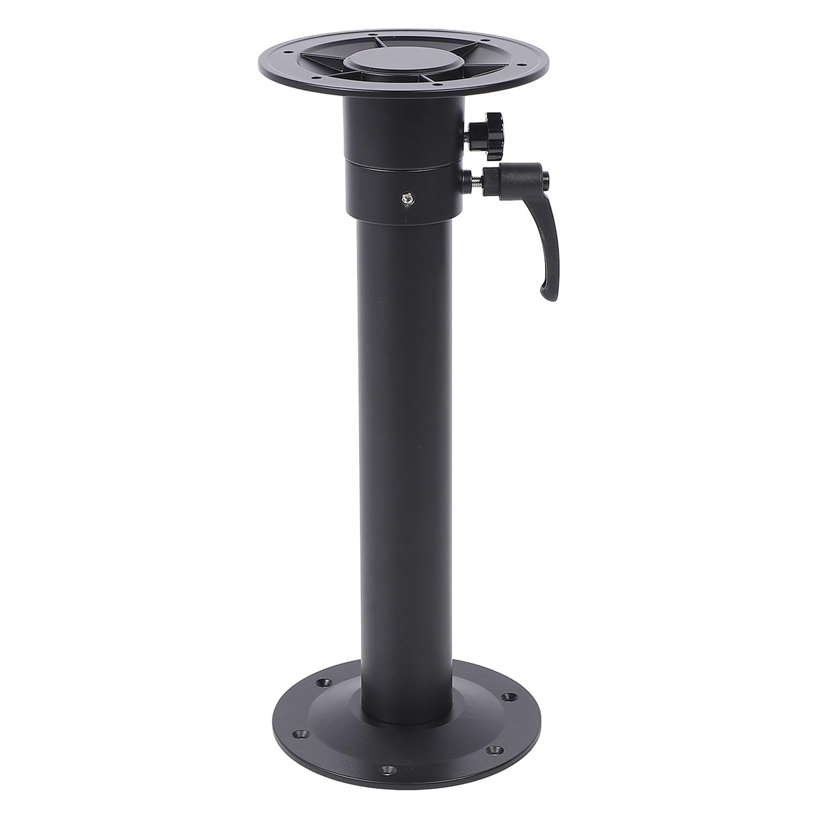 Haofy Set di Montaggio per Base per Gamba del Tavolo, Lega di Alluminio, Regolabile, Staccabile, Resistente, Barca, Yacht, Ponte, Piastra Tavolo Fissa, Ruota di 360°