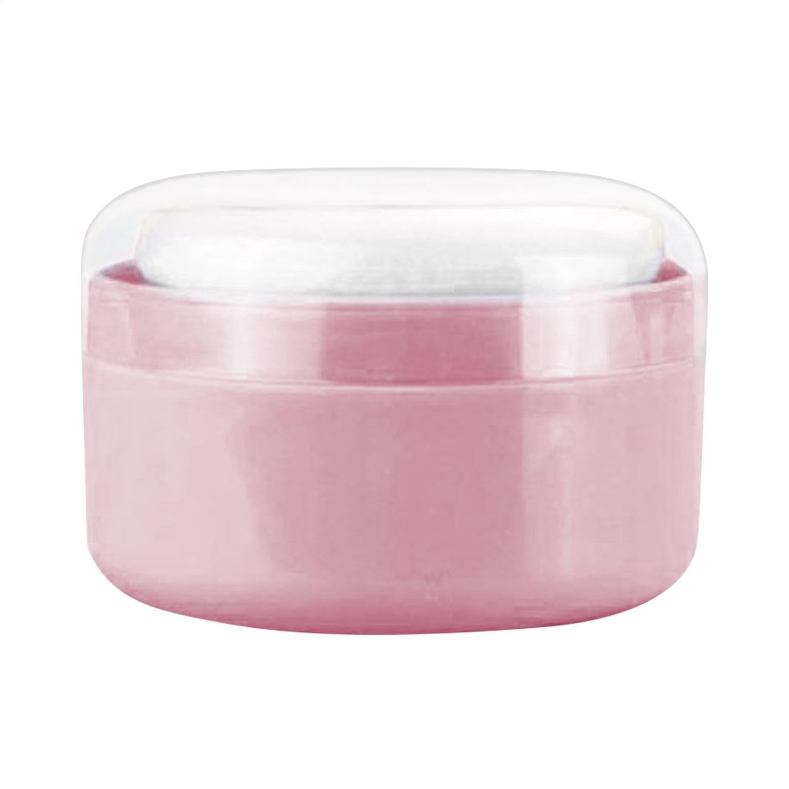 Baby Powder Container with Puff,Leak-Proof Loose Dusting Box - Dusting Holder Container with Puff, Ideal for Talcum, Bath and Loose Powder