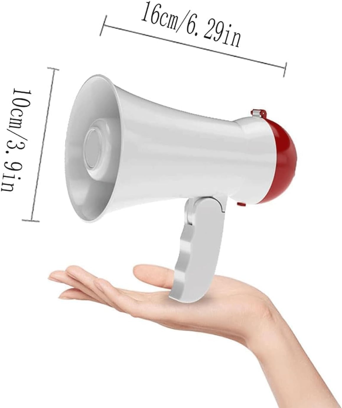 Porta Voce Megafono Megafoni manuali Sirena incorporata Portatile da 5 W Altoparlante per megafono con Registrazione Batteria per attività all'aperto Amplificatore Vocale