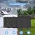 WTFGO Outdoor Storage Box, 155 Gallon Resin Deck Boxes Outdoor Waterproof For Patio Furniture, Garden Tools, Pool Supplies, Lockable And UV Resistant (Striped Black)