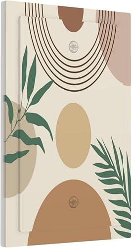 Miniatura 71 de Cubierta de interruptor de luz de palanca de hojas tropicales negras y doradas, hoja de palmera, decoración de 1 cuadrilla, placa frontal eléctrica