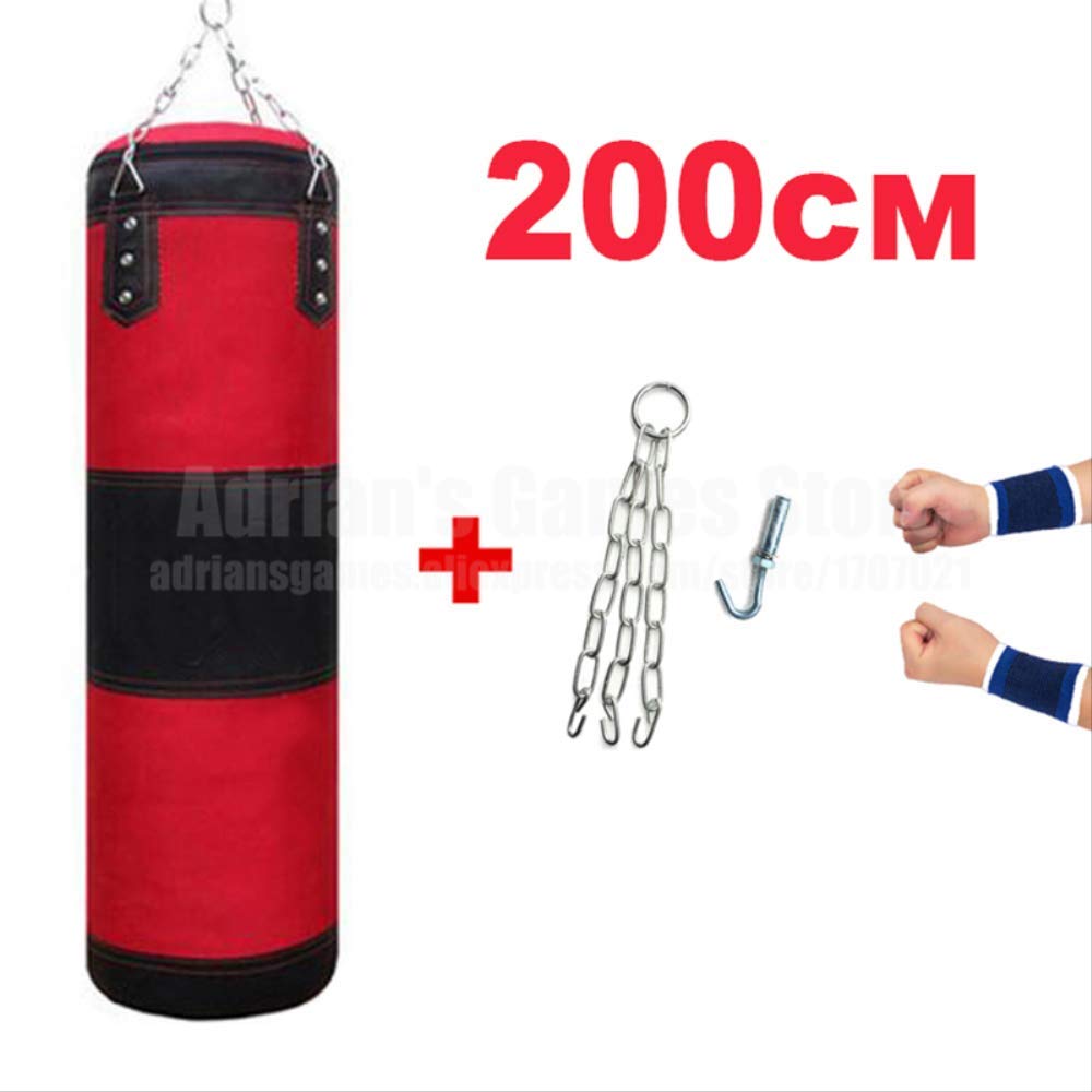 HEEHEE 60/80/100/120/150/200cm Sandbag Thickened Canvas Punching Bag Sports Training Empty Boxing Bags Muay Thai