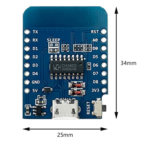 Image of Hosyond 5Pcs D1 Mini NodeMcu ESP8266 ESP-12F WiFi Module Development Board Compatible with Arduino /WeMos D1 Mini