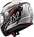 LS2 NC Casco per Moto, Hombre, Blanco/Negro/Rosa, S