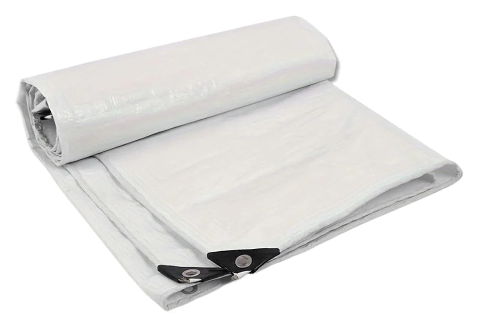 Heavy Duty Waterproof Cover Tarp, Tarpaulin White PE Waterproof Blocking Outdoor Sun Shade Rain Cover Multiple Sizes(2x3.0m)