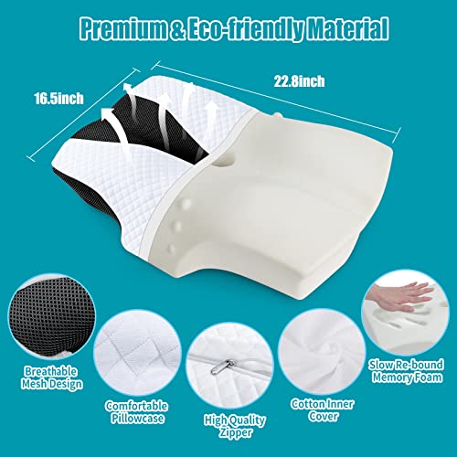 Anti-Schnarch-Kissen von SAHEYER Nackenkissen aus Memory Foam