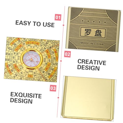 Brújula portátil BESPORTBLE estilo retro para exteriores miniatura 4