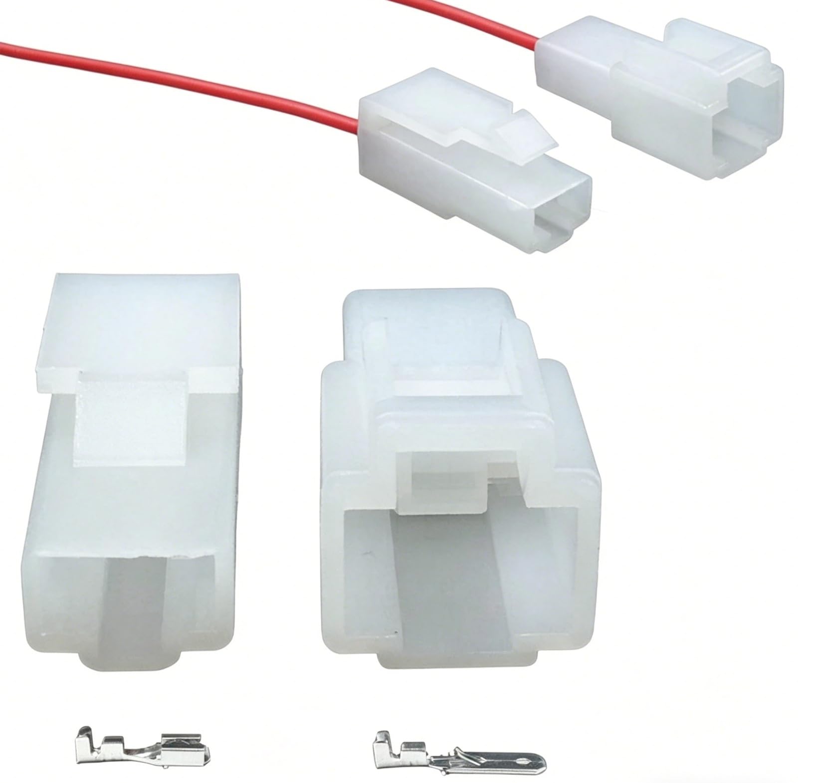 Connecteur électrique automatique 1 broche 7123-2115 7122-2810, avec bornes, prise de fil femelle et mâle automobile