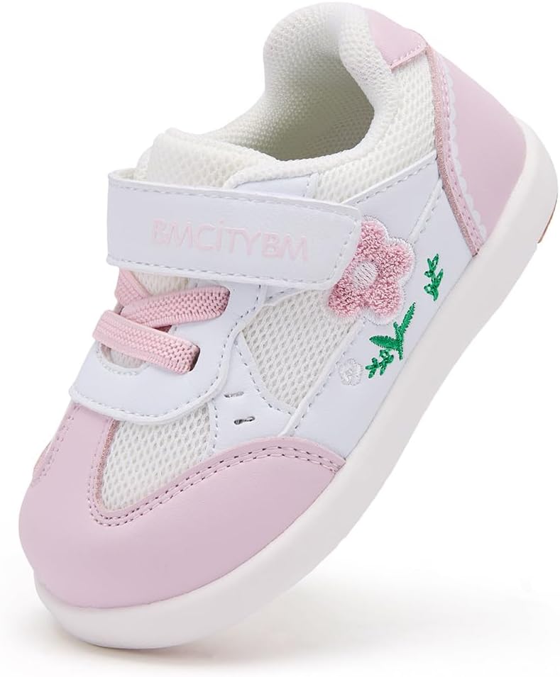 BMCiTYBM Toddler Walking Shoes Girls Boys Sneakers Baby Infant Barefoot Tennis Running Shoes