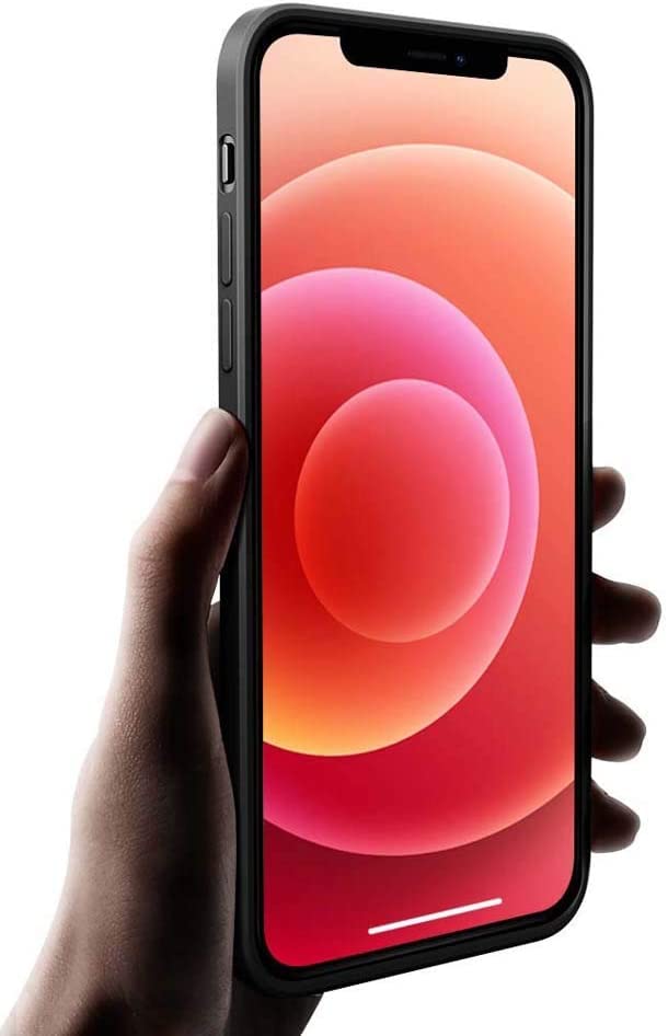 Coque iPhone 12 Pro Max en cuir litchi noir pour une protection élégante - 3