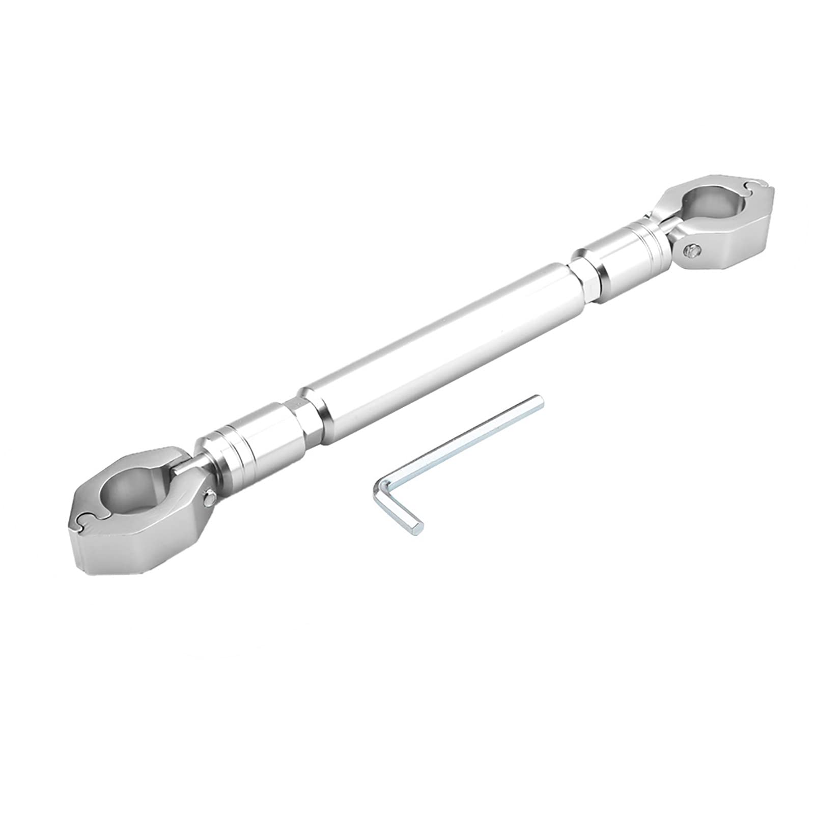 Bilanciere per moto in lega di alluminio Manubrio per moto Accessori per moto da crossbar(Color argento)