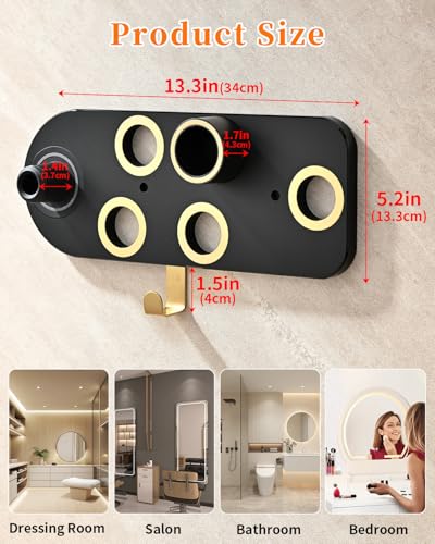 Suporte magnético 6 em 1 para secador de cabelo Dyson Supersonic HD15, HD16 e acessórios – compatíve