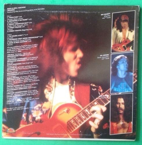 Vista 2 de TRIUMPH Rock & Roll Machine LP Vinyl & Cover VG+ 1978 AFL1 2982 Compilation