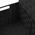 Sorbus Storage Basket with Lid, 3-Piece Woven Set for Shelves (Black) - Image 6