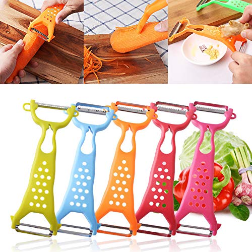 Plastic Grater Korean Carrot Salad Shredder & Vegetable And Fruit Peeler Julienne All In 1 Kitchen Tool #TOP2