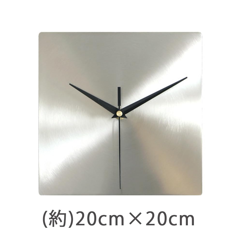 Amazon.co.jp: 壁掛け時計 おしゃれ ステンレス シルバー 20cm