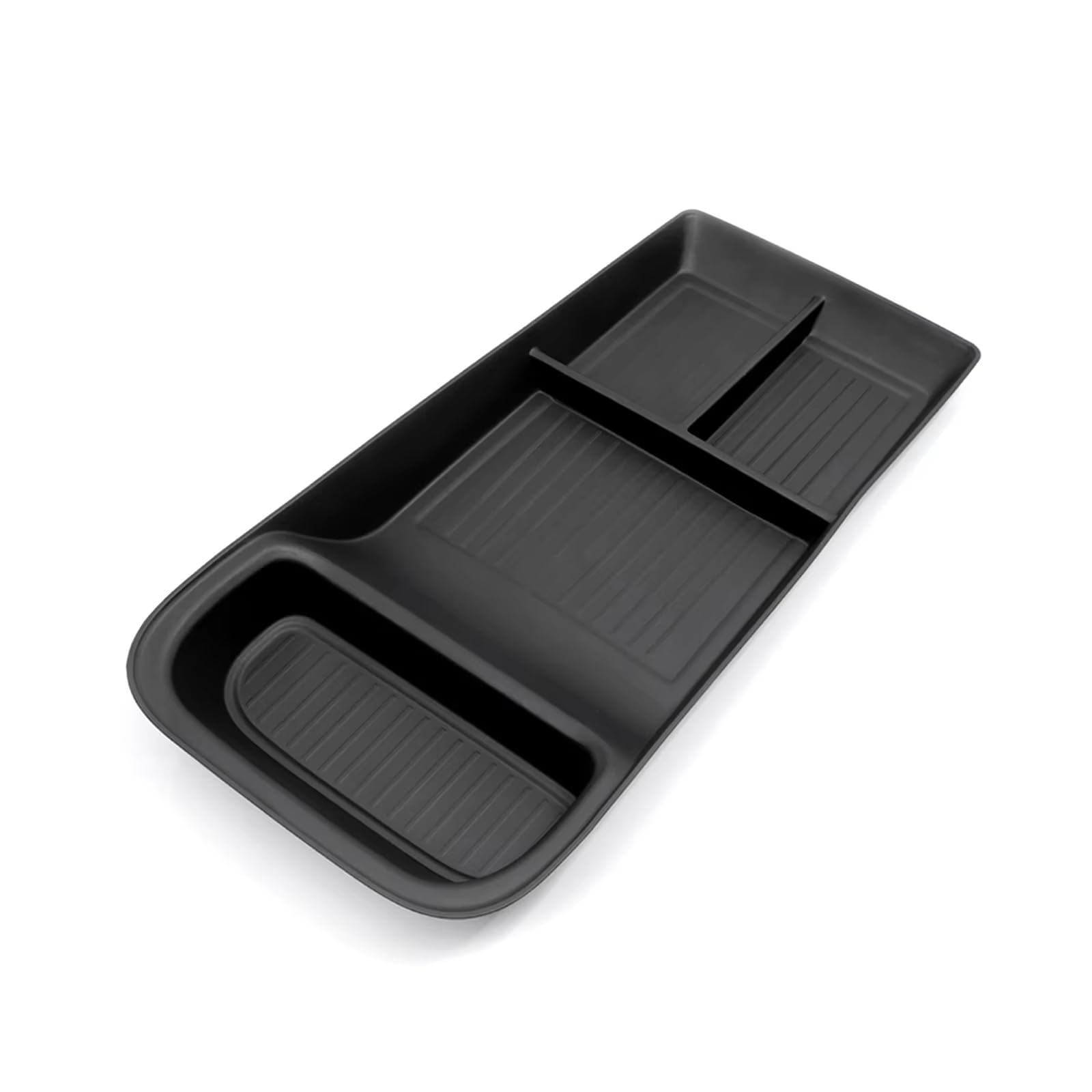 SZTMYVUW Interior Storage Box Compatible With Polestar 4 2023 2024 Car Central Storage Box Center Console Lower Layer Tray Organizer Accessories Tidying BLACK